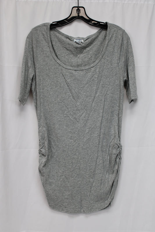Old Navy Synched Short Sleeve Shirt, Gray, Women’s L