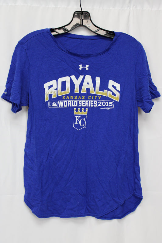 Kansas City Royals World Series 2015 T-Shirt, Blue, Women’s M