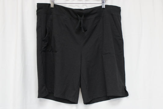Athletic Works Active Drawstring Shorts, Black, Women’s XL