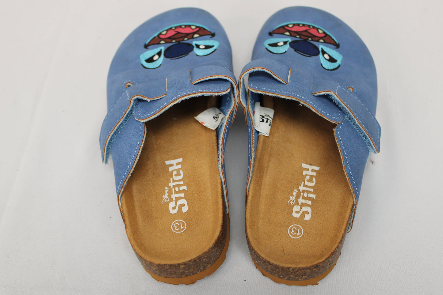 Disney Stitch Suede Slip-On Clogs, Blue, Youth 13
