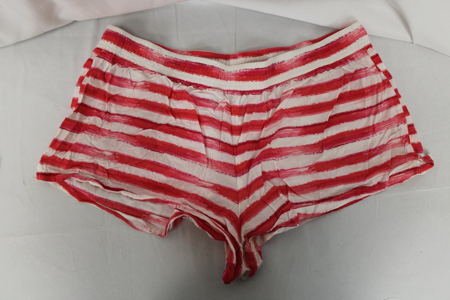 Victoria’s Secret Stripped Pajama Shorts, Red/White, Women’s L