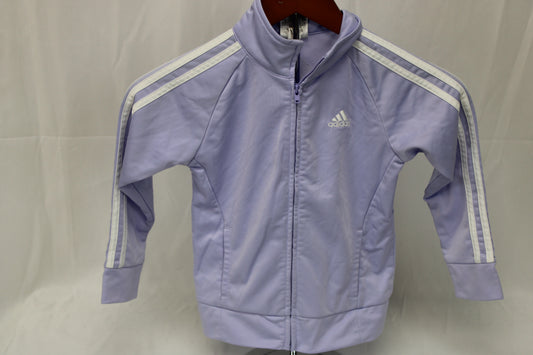 Adidas Athletic Zip-Up Jacket, Purple, Girls S