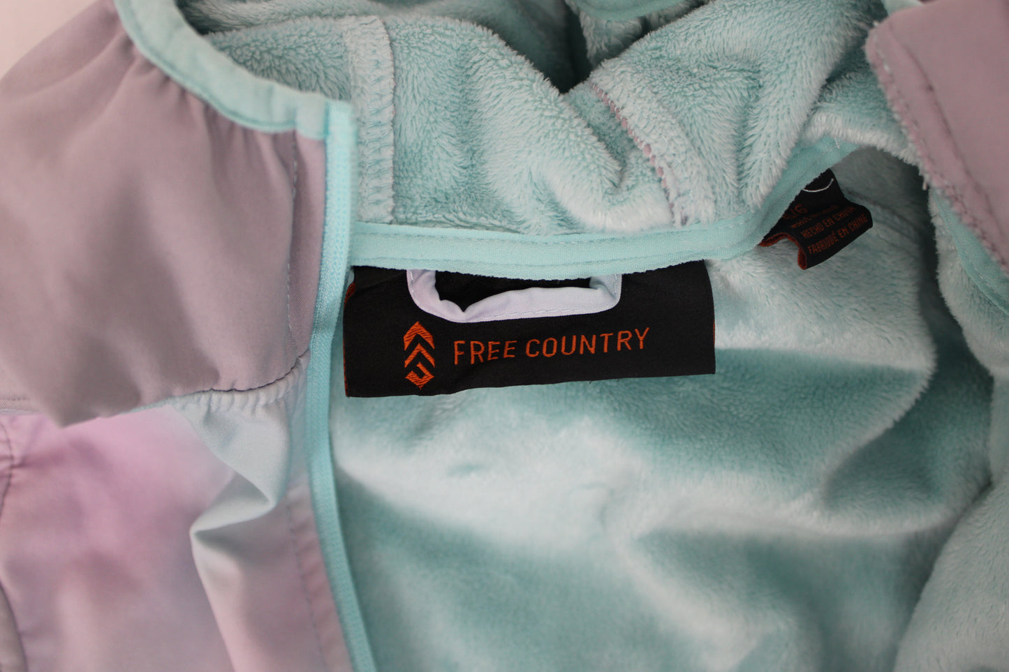 Free Company Tie Dye Winter Jacket, Gray/Blue/Purple, Girls 5/6