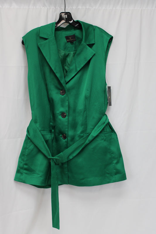 Worthington Luxury Belted Blazer, Green, Women’s XXL