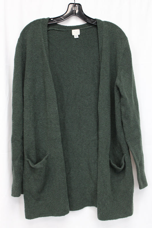 A New Day Long Sleeve Cardigan, Green, Women’s M