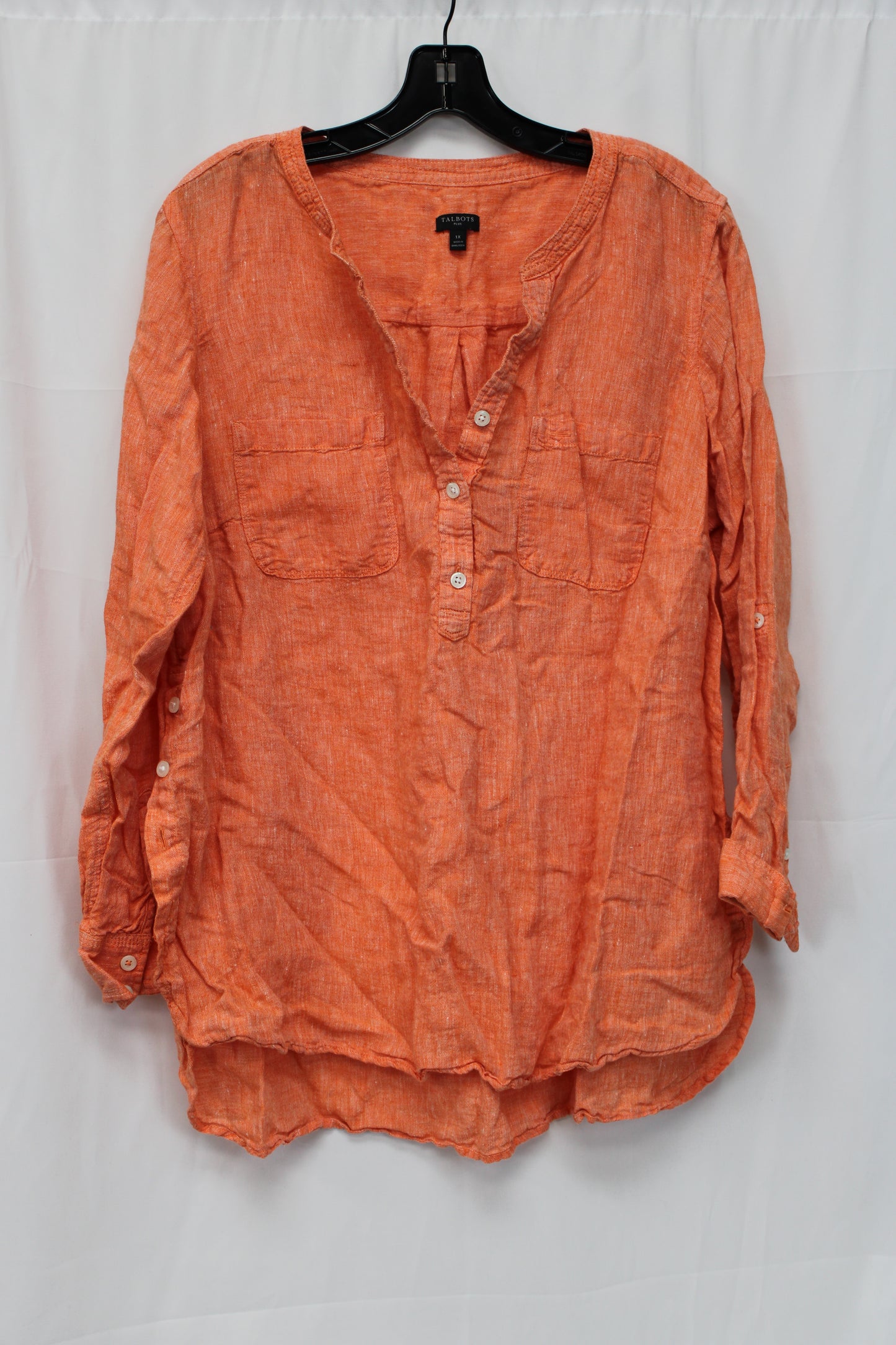 Tailbots Long Sleeve Blouse, Orange, Women’s XL