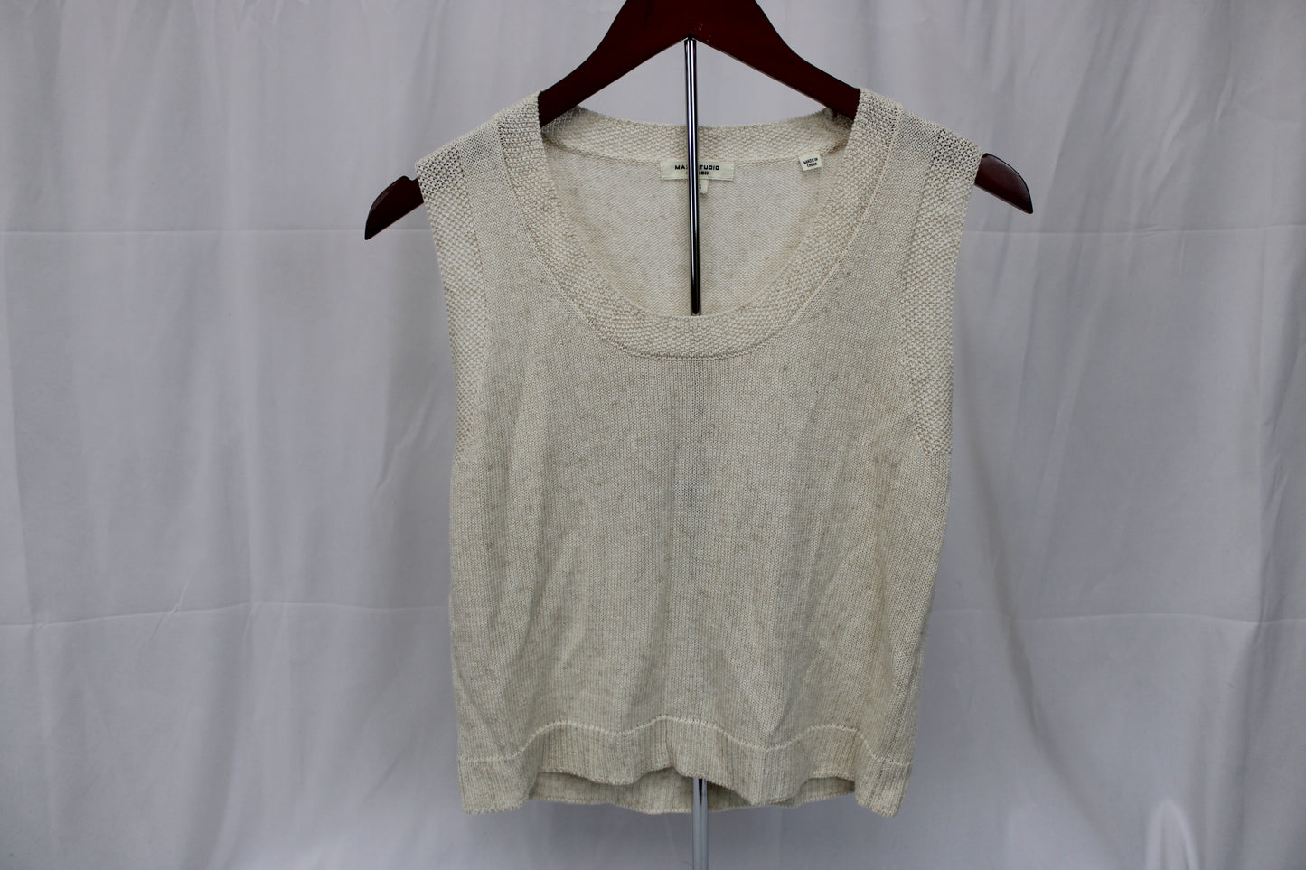 Max Studio Cropped Vest, Beige, Women’s XS