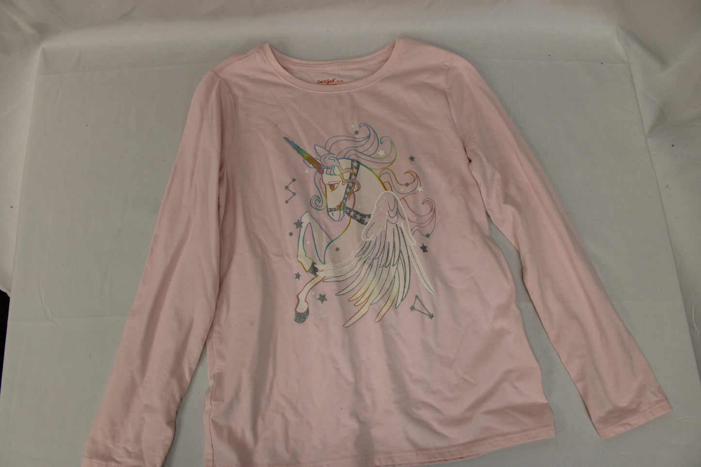 Cat & Jack Long Sleeve Unicorn T-Shirt, Pink, Youth XL