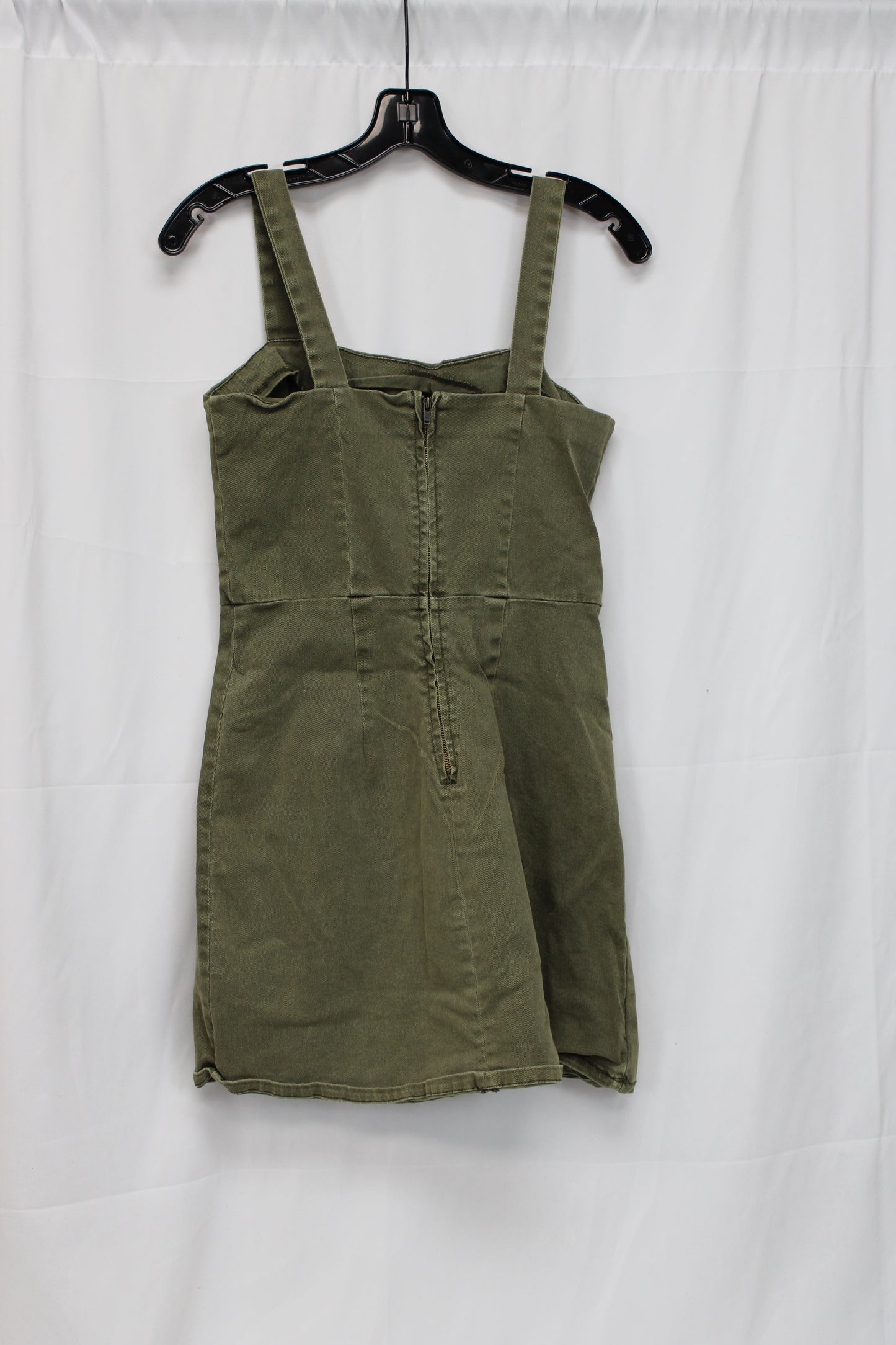Copper Key Sleeveless Canvas Dress, Green, Women’s S