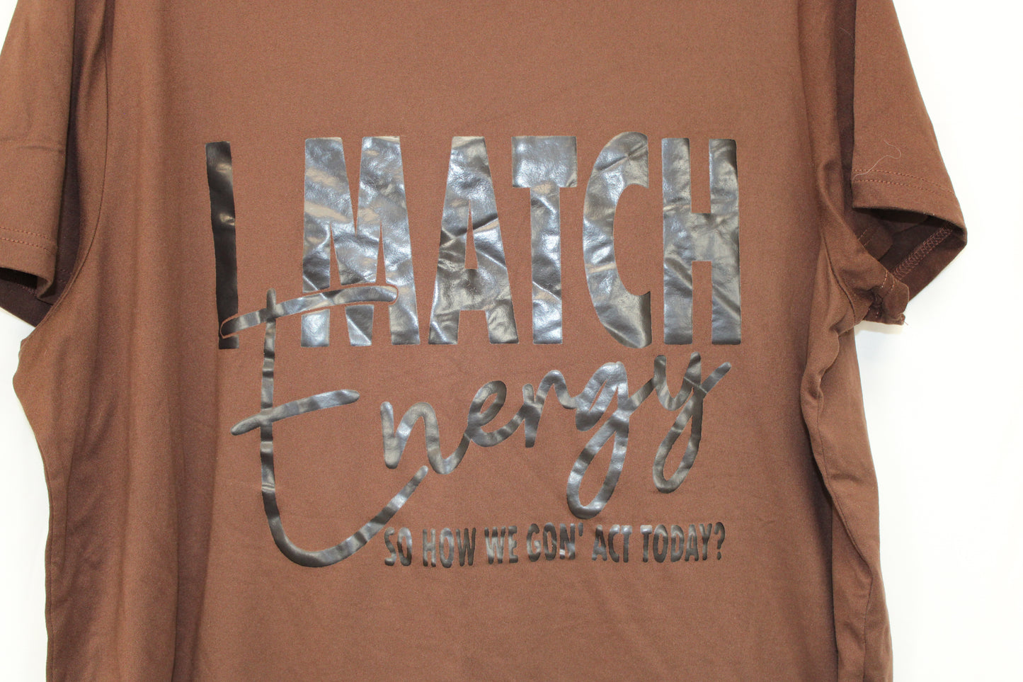 SHIEN Curve I match Energy Short Sleeve T-Shirt, Brown, Women’s XL