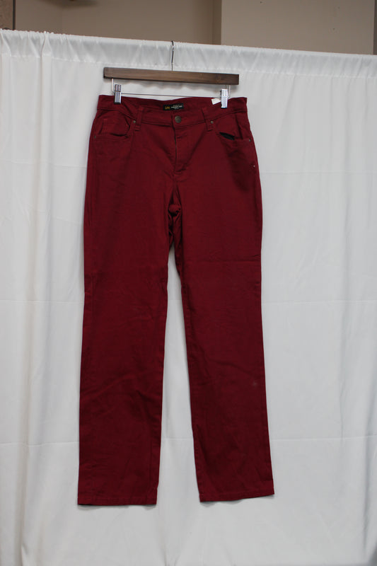 Lee Straight Leg Jeans, Red, Women’s 10