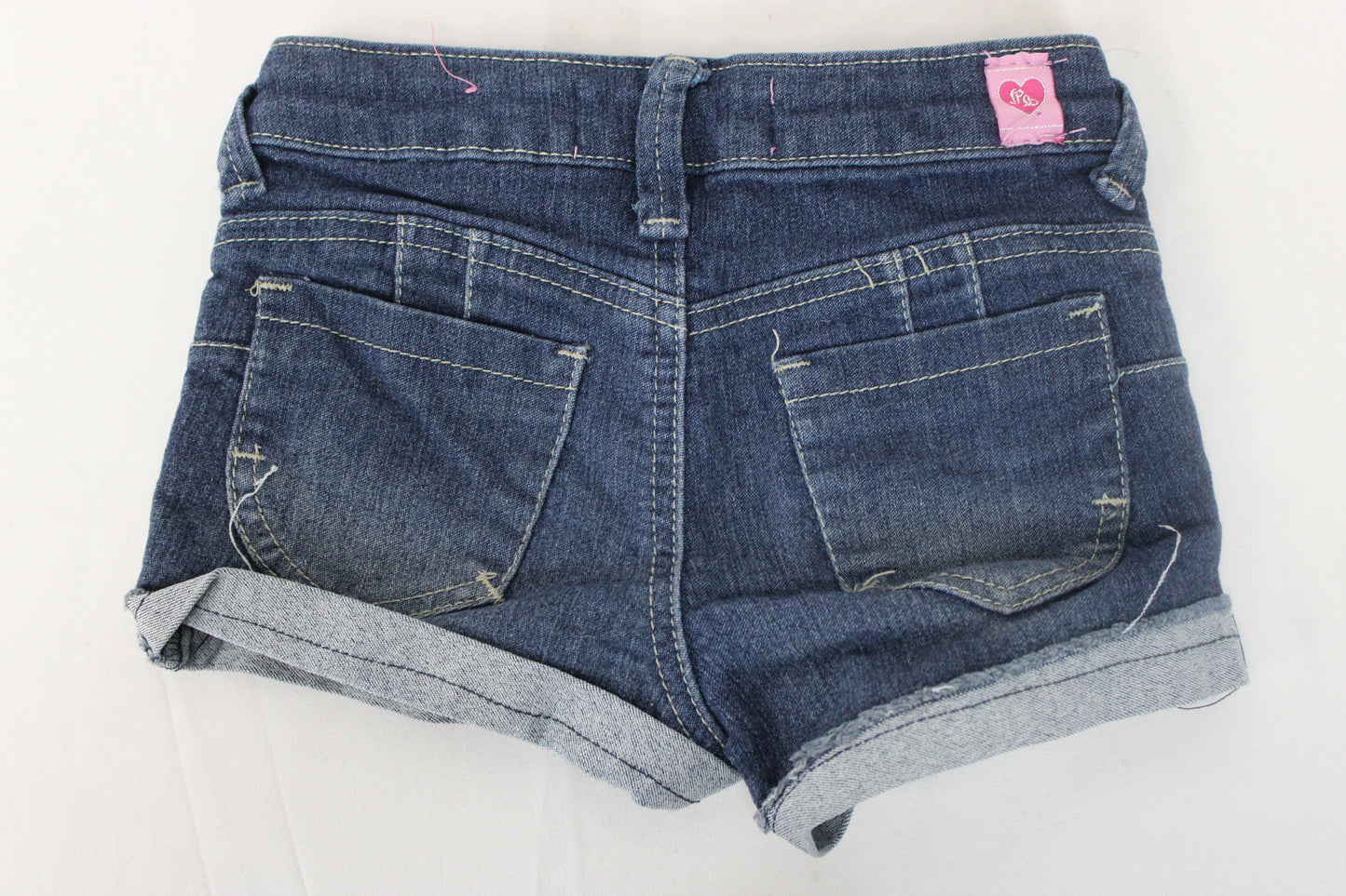 Pink Latte Denim Shorts, Girls 5