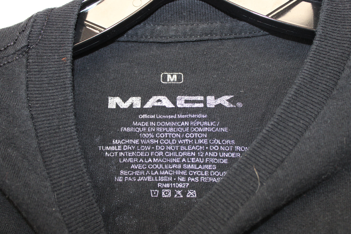 Mack Trucks Short Sleeve T-Shirt, Black, Men’s M