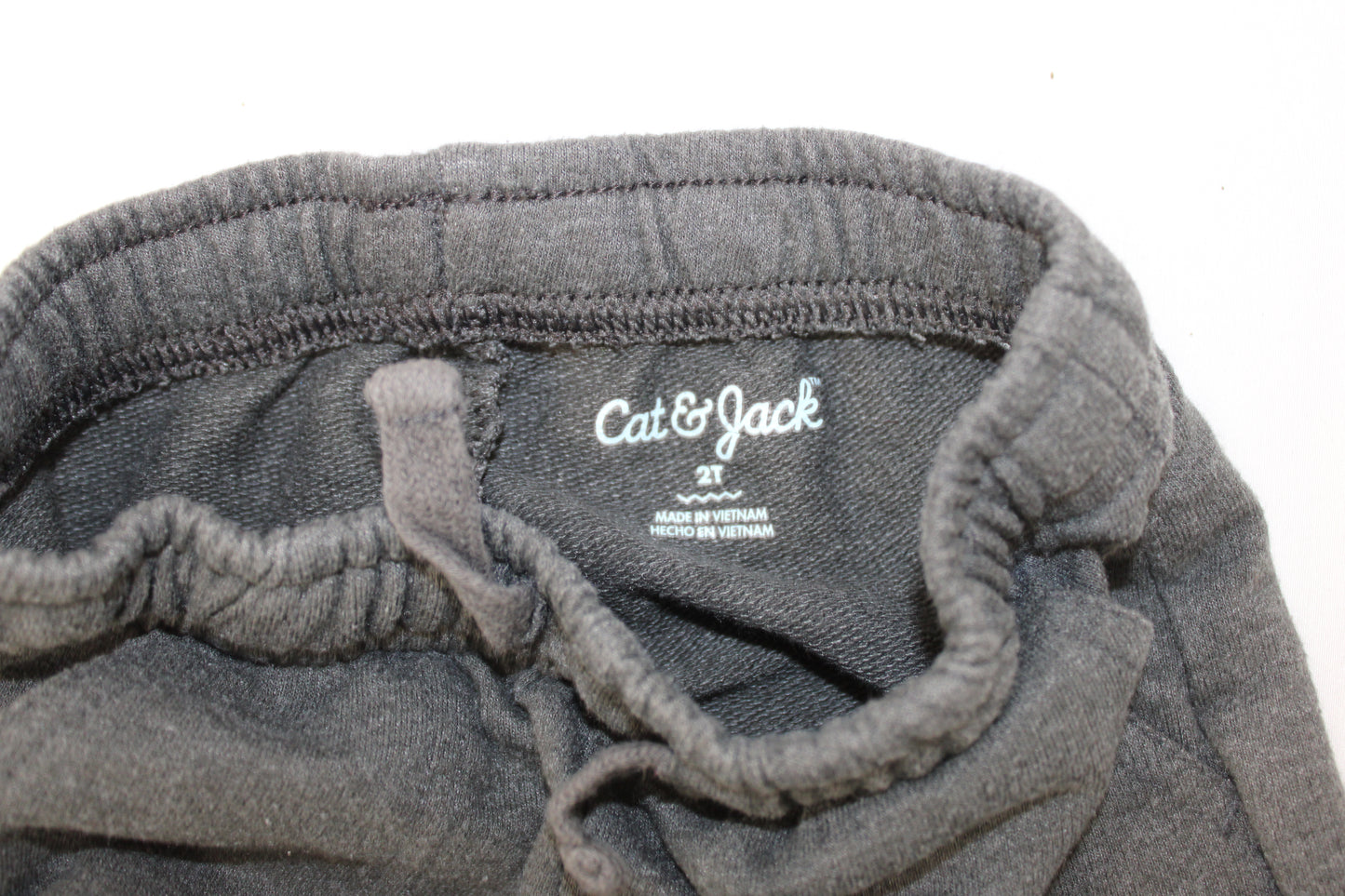 Cat & Jack Drawstring Fleece Lined Shorts, Gray, 2T