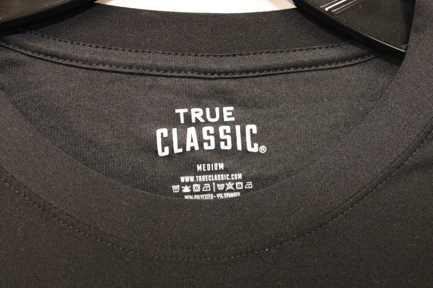 True Classic Short Sleeve Wicking Shirt, Black, Men’s M