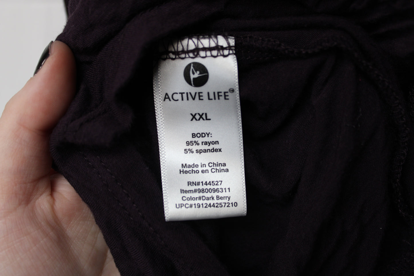 Active Life Athletic Tank Top, Purple, Women’s XXL