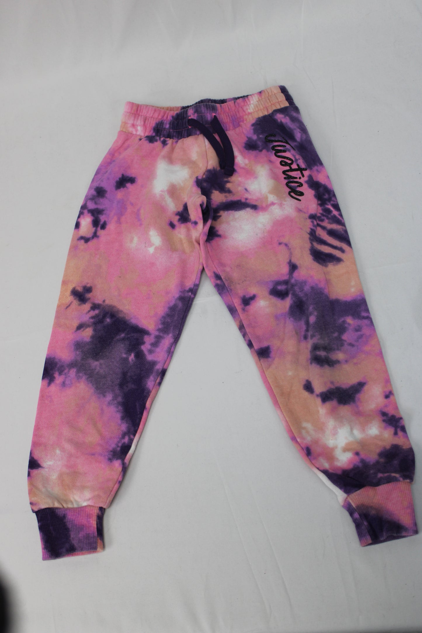 Justice Tie Dye Sweatpants, Multicolr, Girls XS