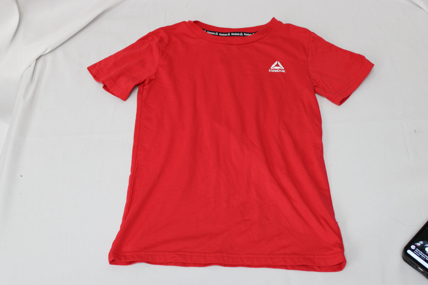 Reebok Short Sleeve Wicking Shirt, Red, Boys 8
