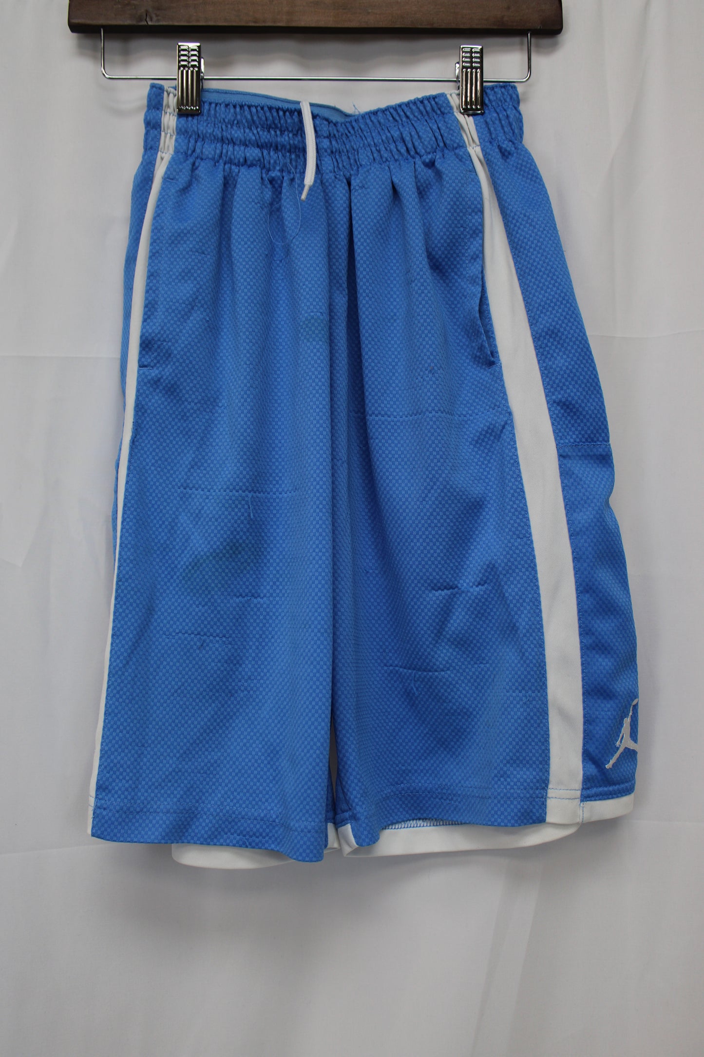 Nike Jordan Dri-Fit Basketball Shorts, Blue/White, Youth L