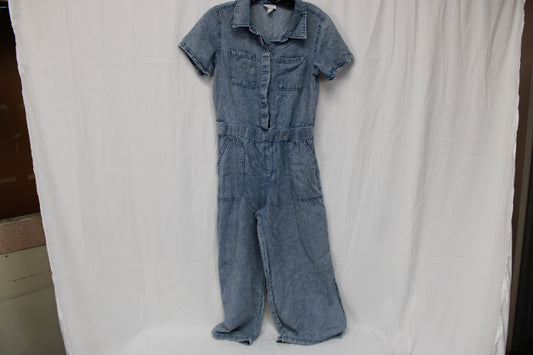 Cat & Jack Short Sleeve Denim Romper, Girls XL