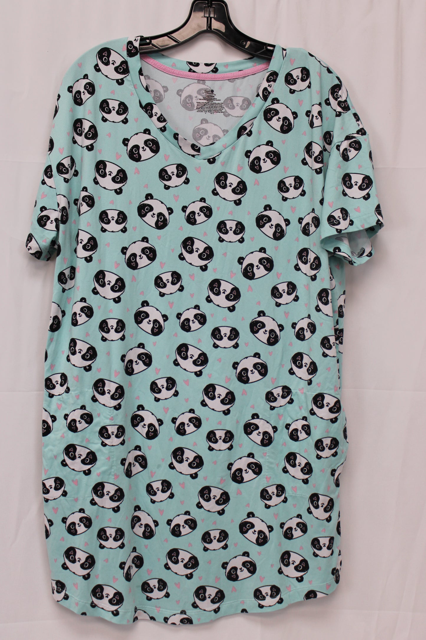 Secret Treasures Panda Night Gown, Blue, Women’s S