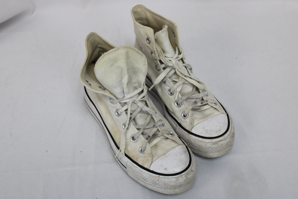 Converse Chuck Taylor All Star Platform High-Tops, Off White, Women’s 8.5