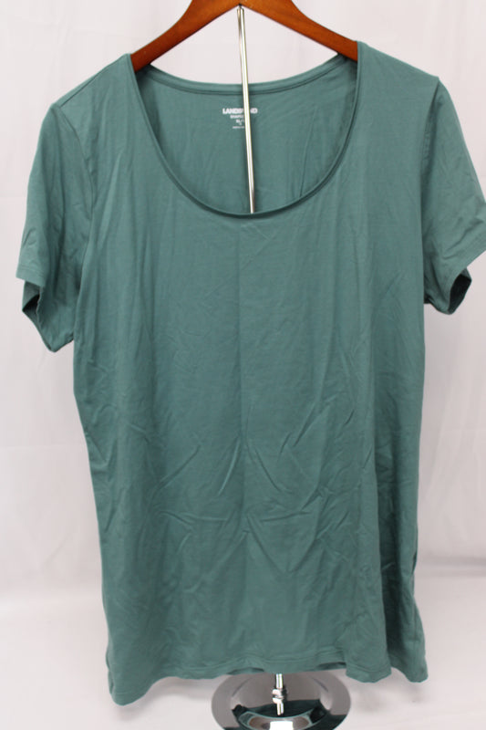 Land’s End Shape Fit T-Shirt, Green, Women’s XL