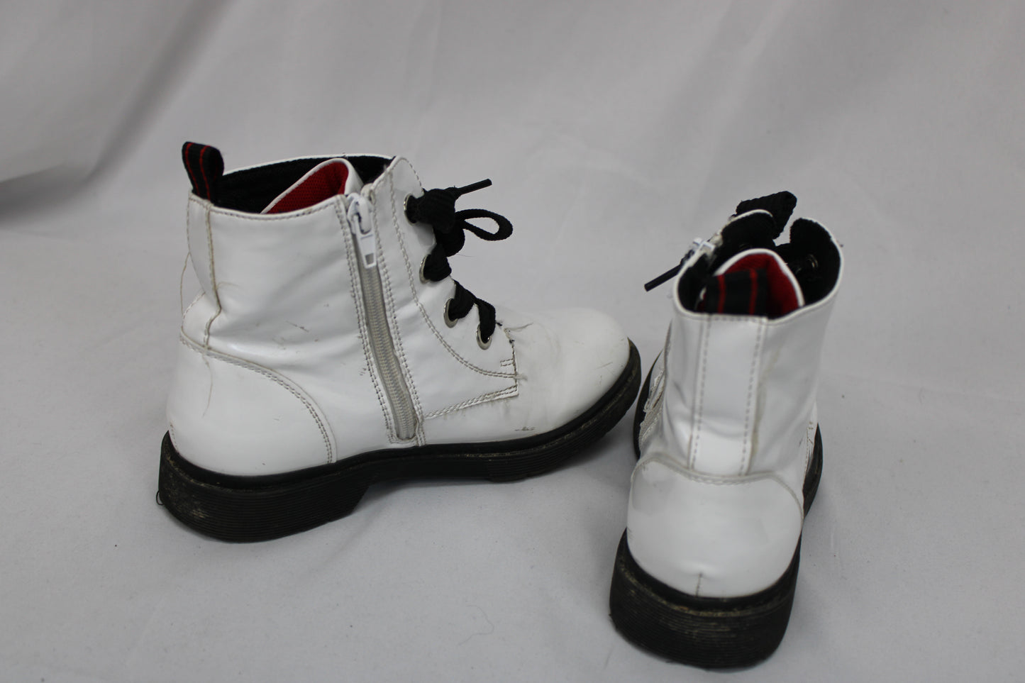 Sprox Zip Up Boots, White/Black, Youth 2