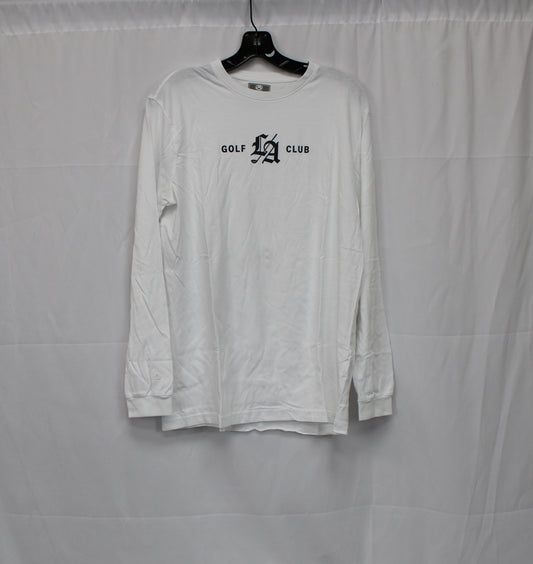 AHEAD LA Golf Club Long Sleeve T-Shirt, White, Men’s M