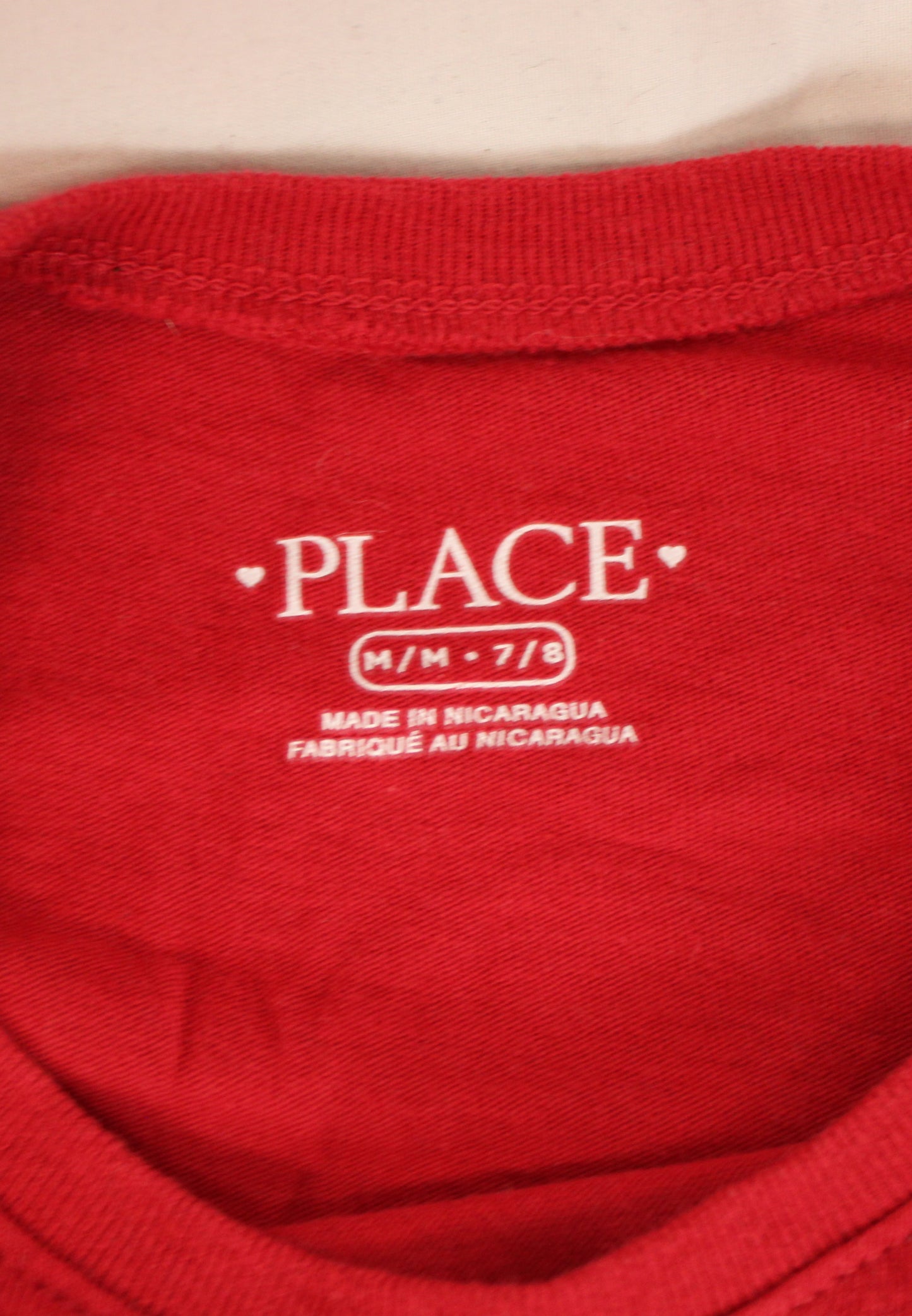 Place Unicorn T-Shirt, Red, Girls M