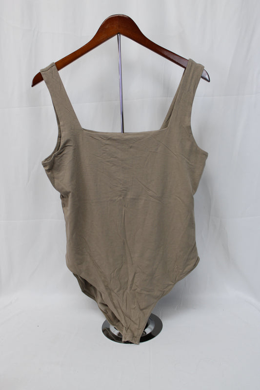 Old Navy Tank Top Bodysuit, Beige, Women’s XL