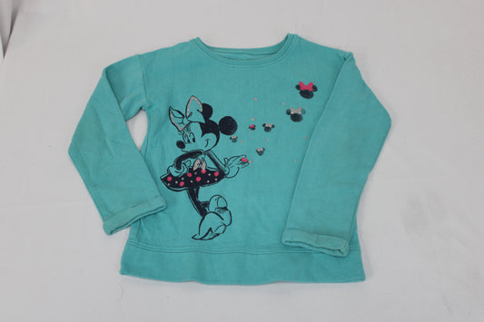 Disney Jumping Beans Minnie Mouse Sweater, Teal, Girls 6