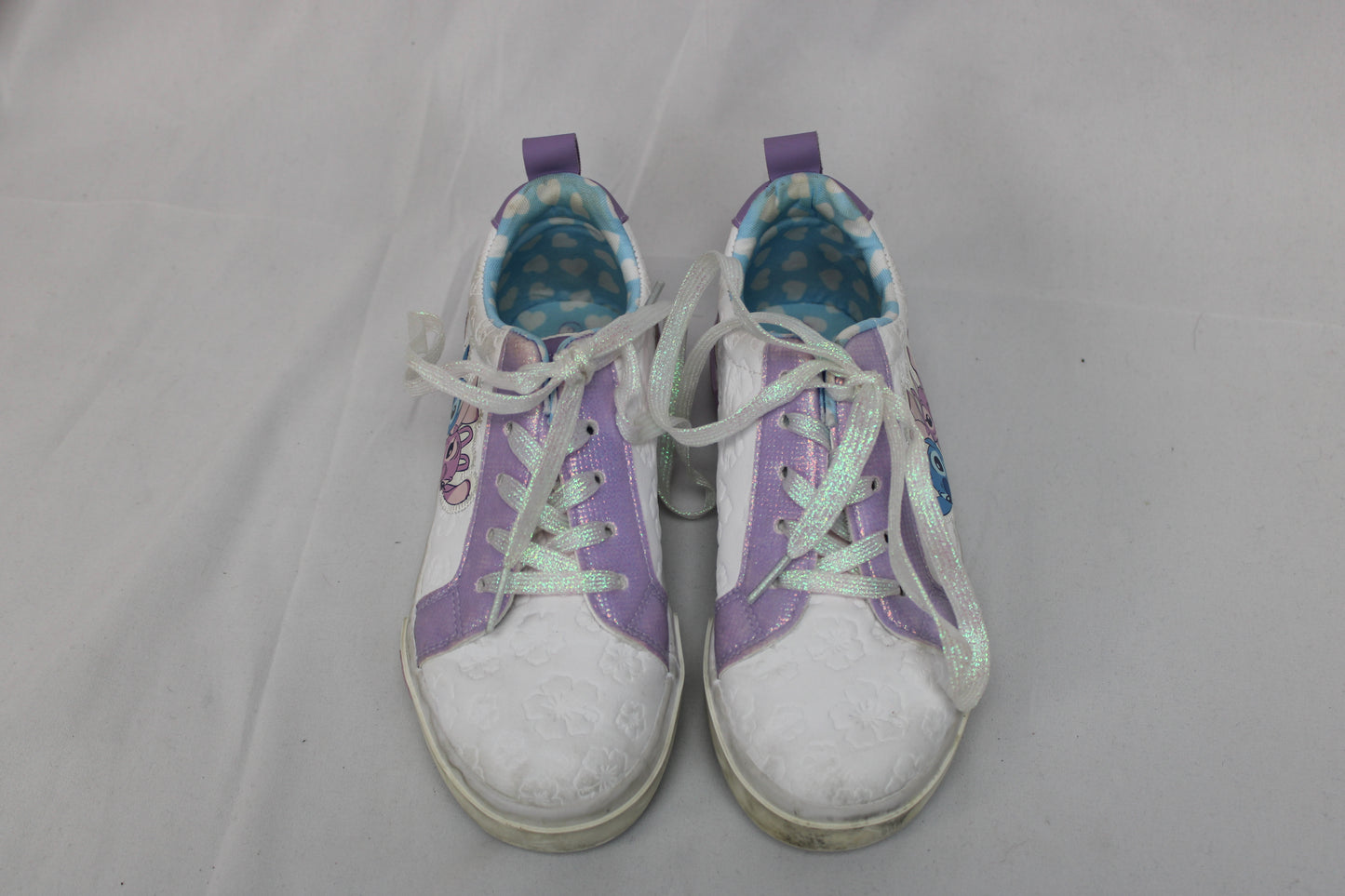 Disney Angel Stitch Sneakers, Purple/White, Youth 2