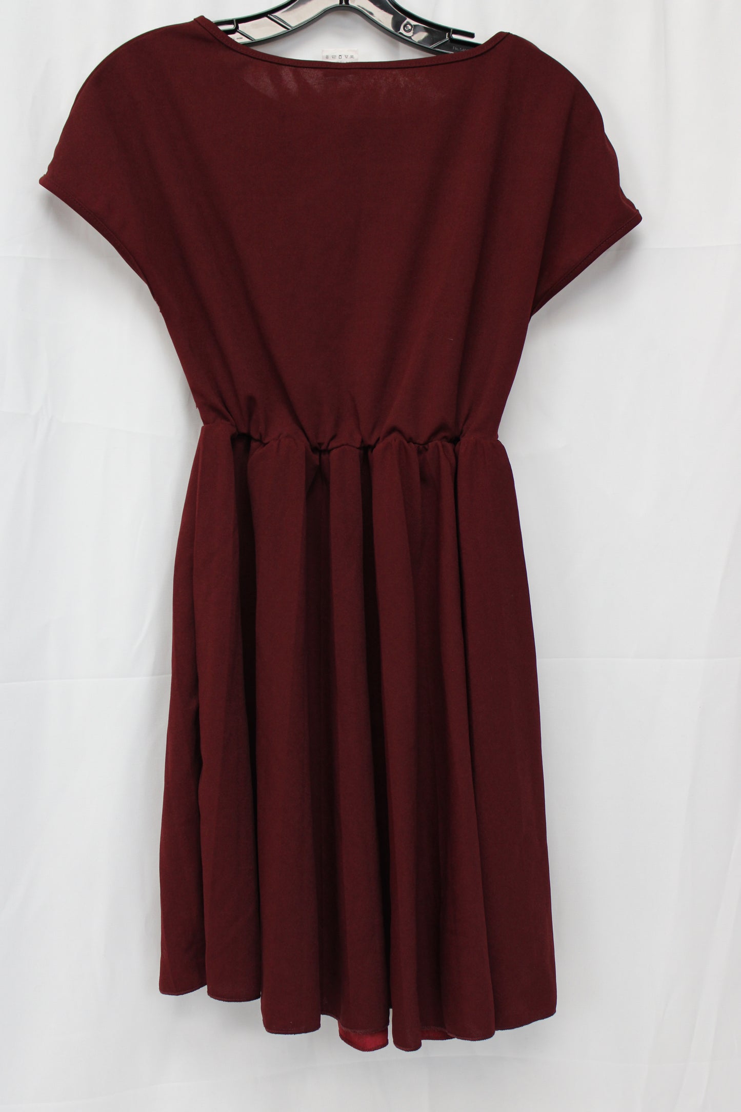 Women’s Short Sleeve Dress, Red, XS