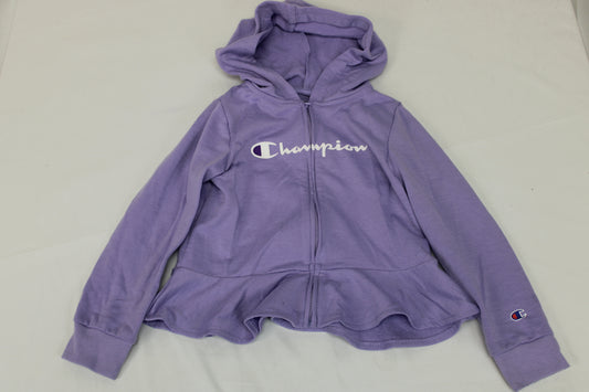 Champion Zip Up Hoodie, Purple, Girls 5
