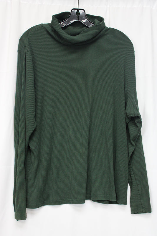 Old Navy Long Sleeve Turtleneck, Green, Women’s XXL