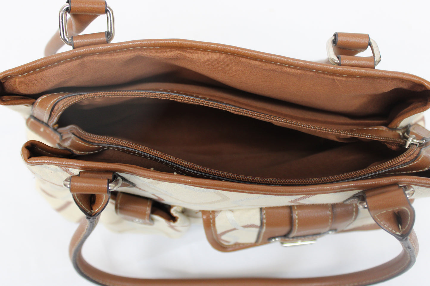 Vintage Monogram Pattern Shoulder Bag
