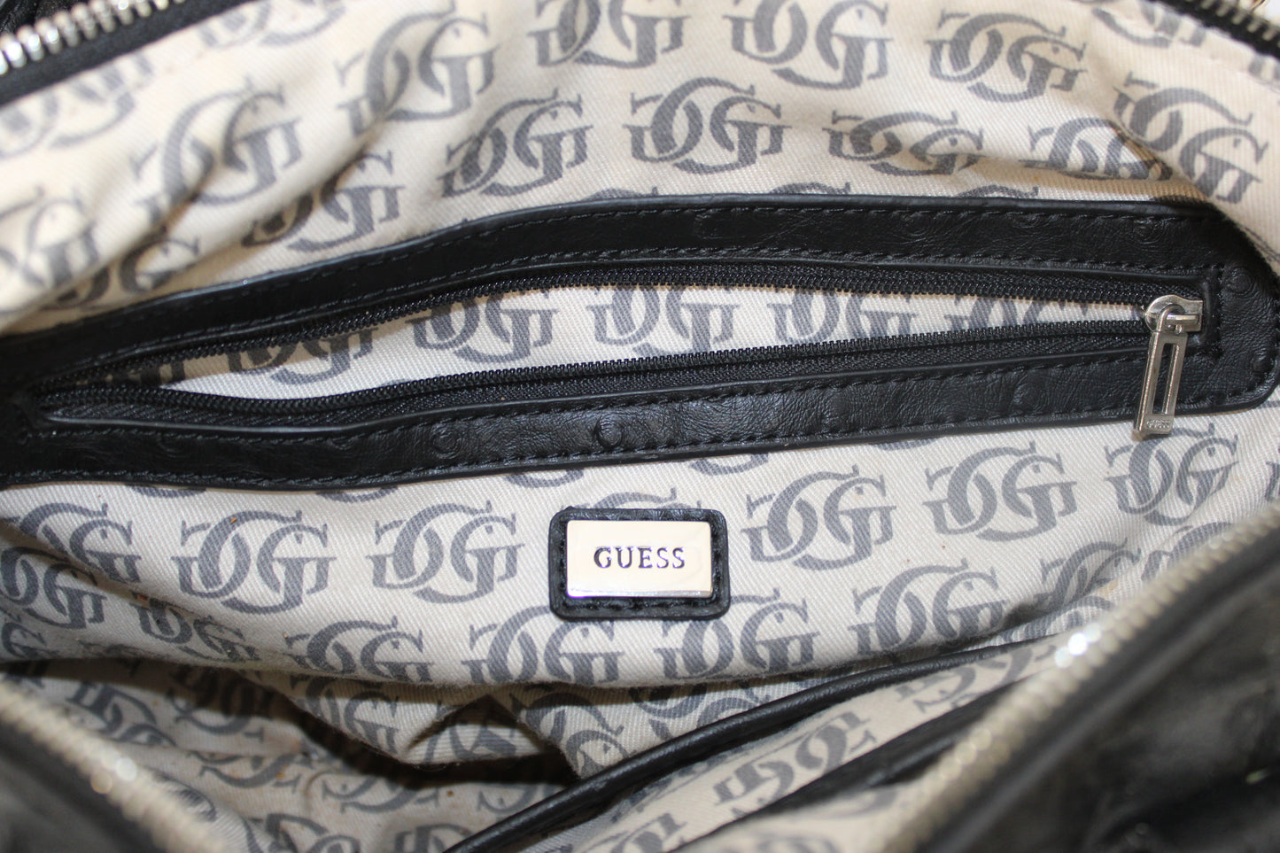 GUESS Black Leather Handbag
