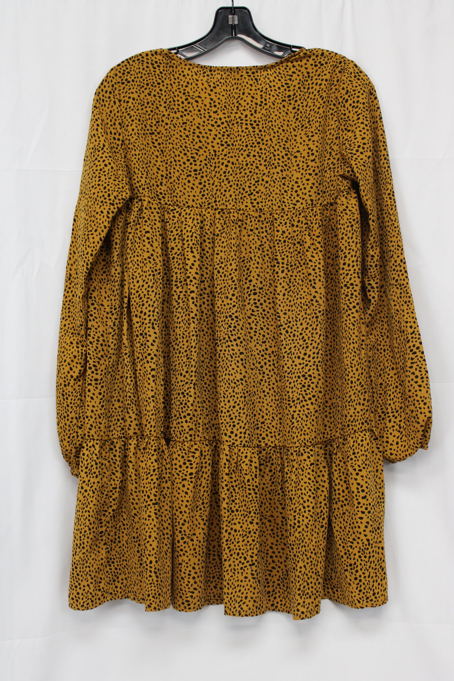 Qed London Long Sleeve Leopard Print Dress, Women’s M