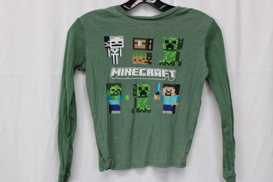 Minecraft Long Sleeve T-Shirt, Green, Youth S (12)