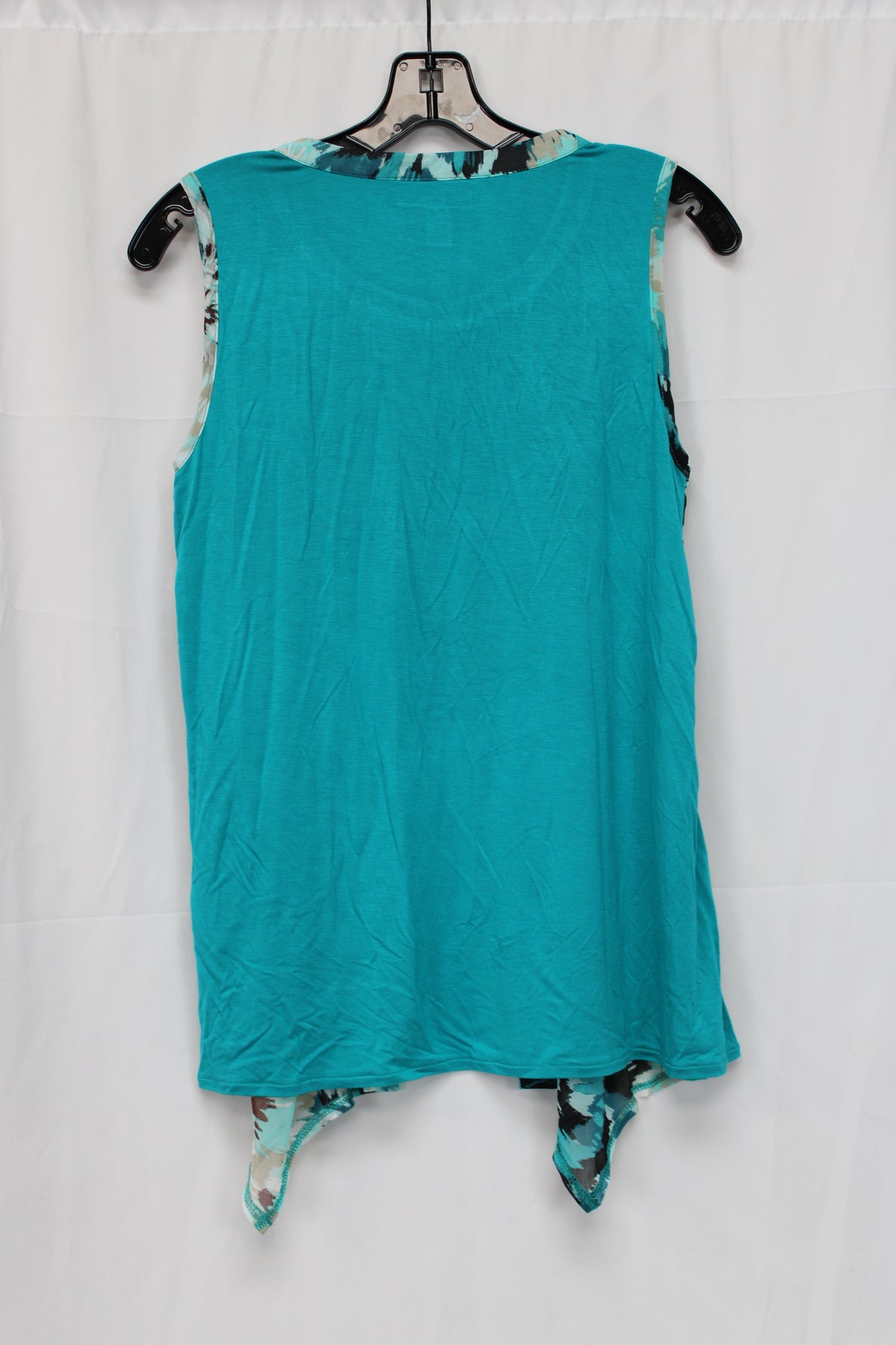 Dana Buchman Floral Print Tank Top, Blue, Women’s M