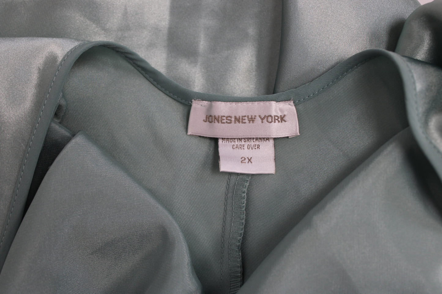 Jones New York Silk Slip Dress, Green, Women’s XXL