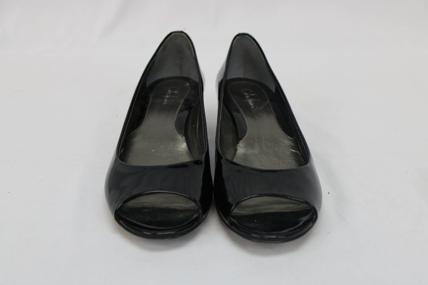 Cole Haan Open Toe Heels, Black, Women’s 8