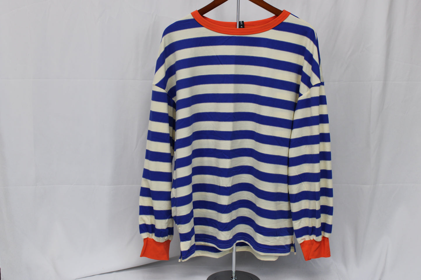 Automet Striped Long Sleeve Shirt, Women’s XL