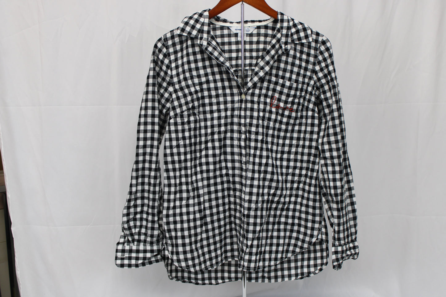 Old Navy Love Plaid Button Up Long Sleeve, Women’s M