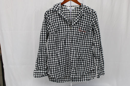 Old Navy Love Plaid Button Up Long Sleeve, Women’s M