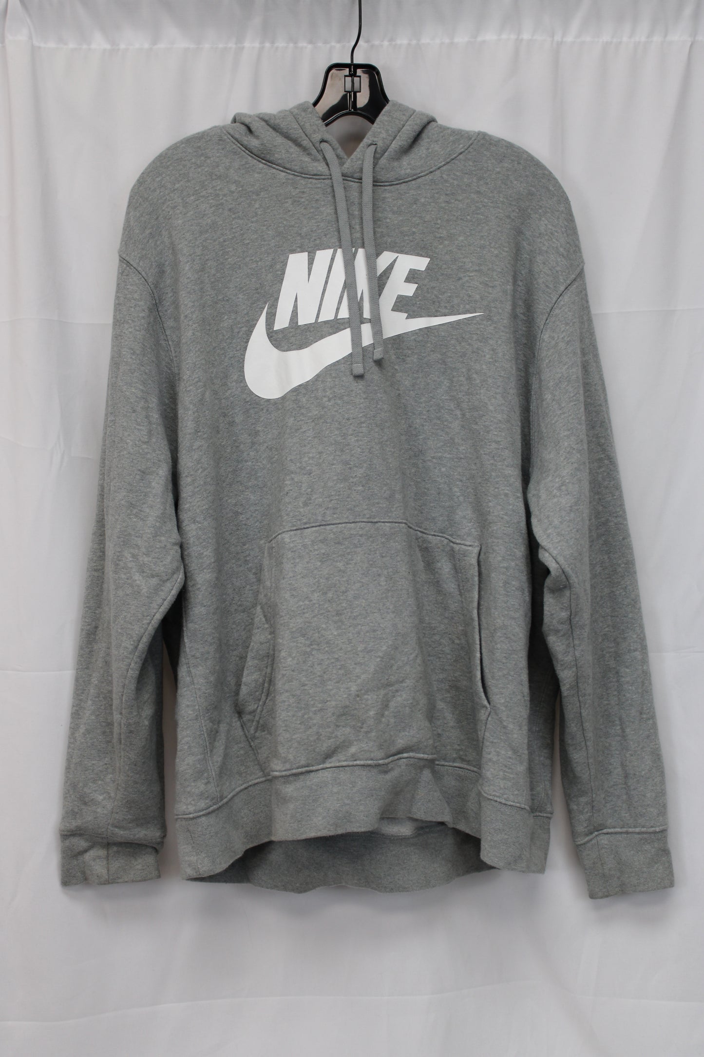 Nike Long Sleeve Hoodie, Gray, Men’s XL