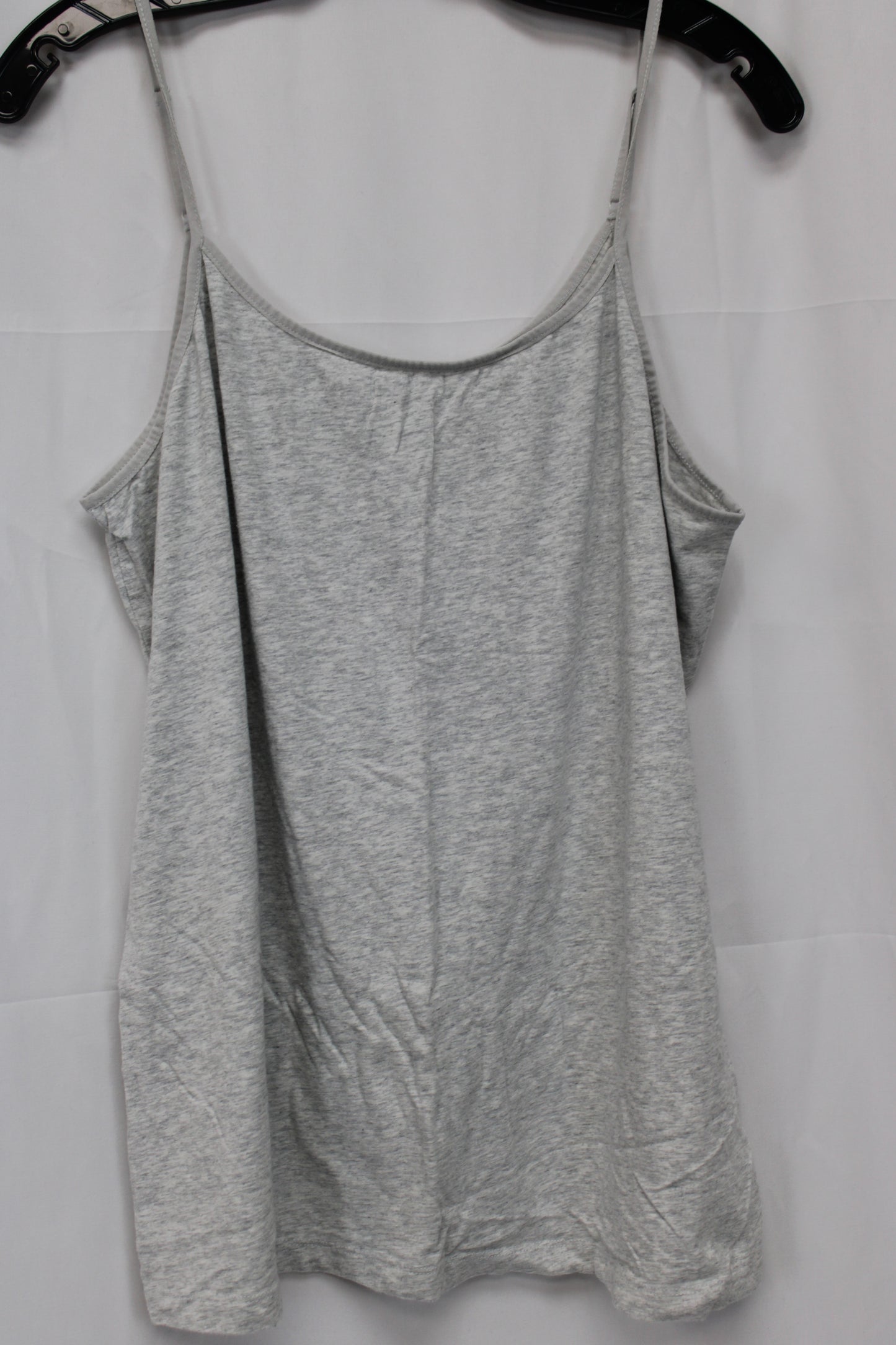 Time and Tru Spaghetti Strap Tank Top, Gray, Women’s XXL