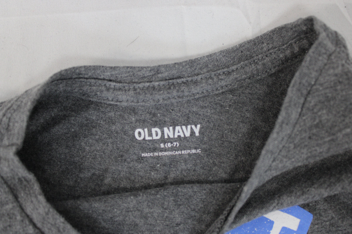 Old Navy Best Friend Long Sleeve Shirt, Gray, Youth S