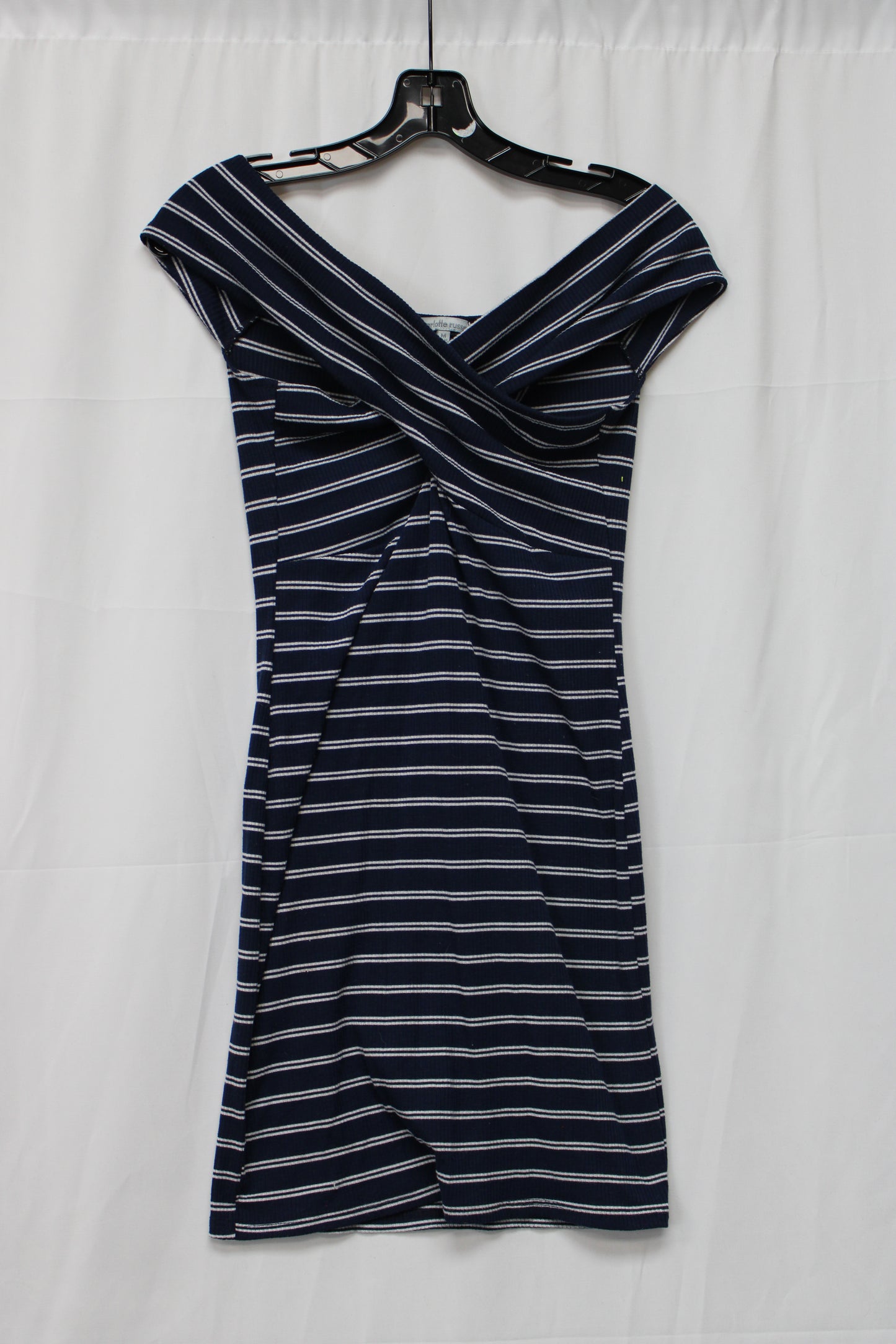 Charlotte Russe Striped Dress, Black/White, Women’s M